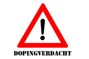 Doping Warnschild