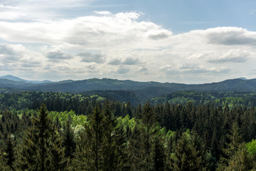 Fototapeta premium View into the Saxon Switzerland in Germany