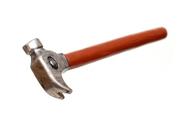 Little hammer on a white background