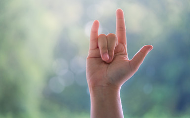 I love You Hand Sign