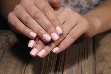 fashionable female manicure