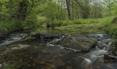 Bily Halstrov creek in west Bohemia