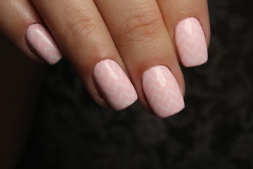 sexy pink manicure