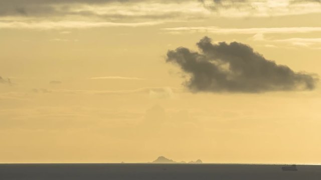 Sunset San Francisco Pacific Ocean Farallon Islans Timelapse