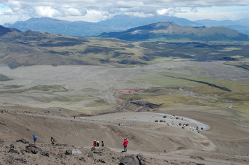 Vue depuis la randonnée sur le Cotopaxi