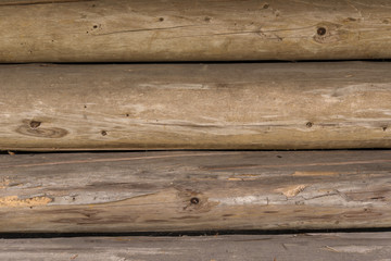 Wand aus Baumst&auml;mmen