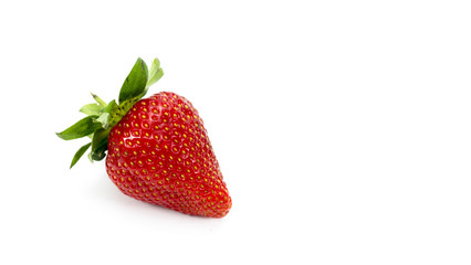 strawberry on white background