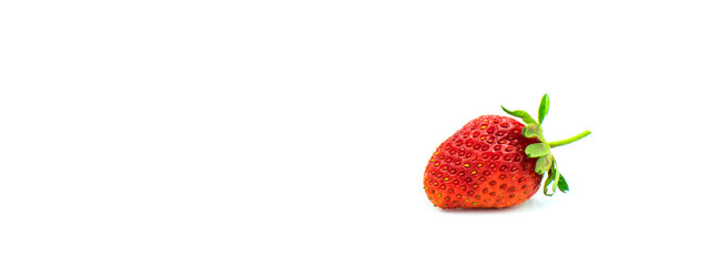 strawberry on the white background.  Food concept. 