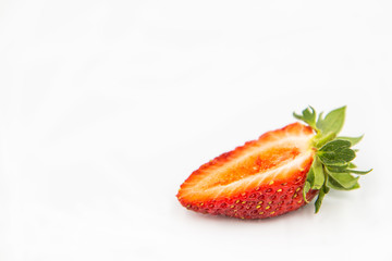 strawberry on the white background.  Food concept. 