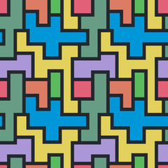 Geometric line shapes. Abstract background design.