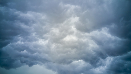 Dark rainstorm clouds background