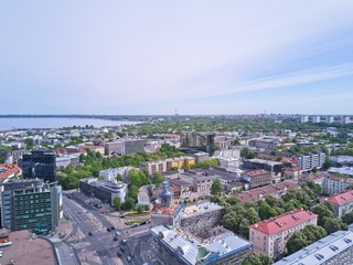 Obraz premium Widok z lotu ptaka miasta Tallinn Estonia