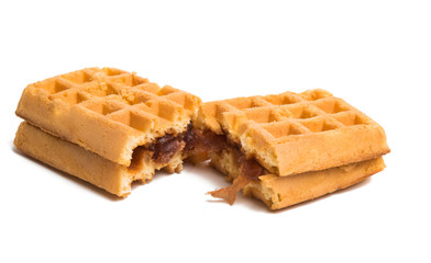 biscuit waffles isolated