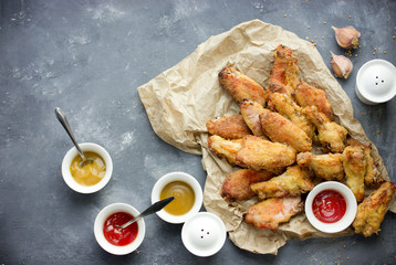 Buffalo style chicken wings