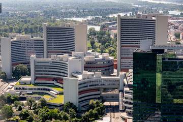 Die Vereinten Nationen in Wien mit der Atomenergiebeh&ouml;rde