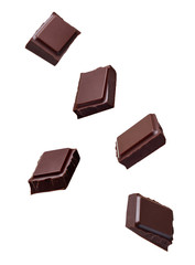 chocolate piece sweet food dessert falling