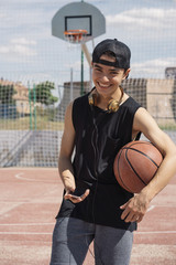 Naklejka premium Handsome boy Using a Mobile Phone.