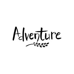 Adventure - hand drawn lettering