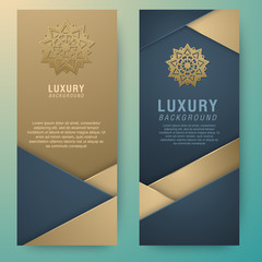 Vector set packaging templates with different texture for luxury products
