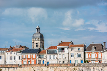 Houses along the sea in La Rochelle