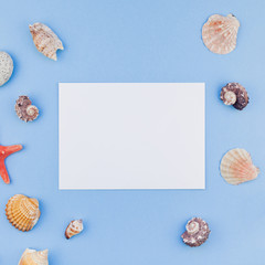 Flat lay concept of summer travel vacations