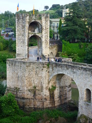 Besalu, pueblo medieval de la Garrotxa, en la provincia de Gerona, Comunidad Autónoma de Cataluña, España