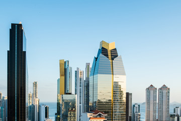 modern skyscraper buildings, skyline of Panama City 