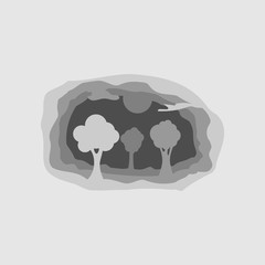 World environment day card in paper style