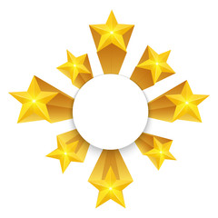 Creative vector illustration of stars burst elements isolated on background. Art design banger flash. Abstract concept graphic element. Explosion fireworks effect