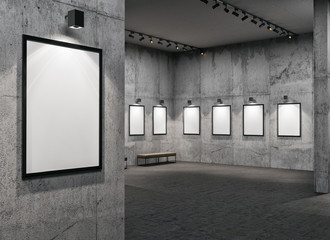 empty gallerys in museum - 206119151