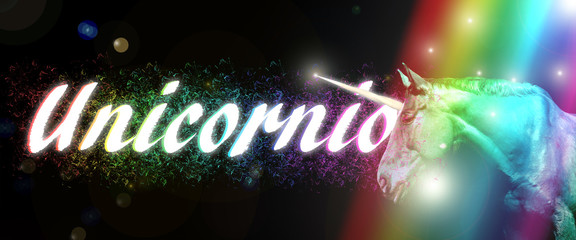 Unicornio arcoiris © Seenkor