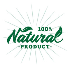 Natural product. Vector and illustration. 