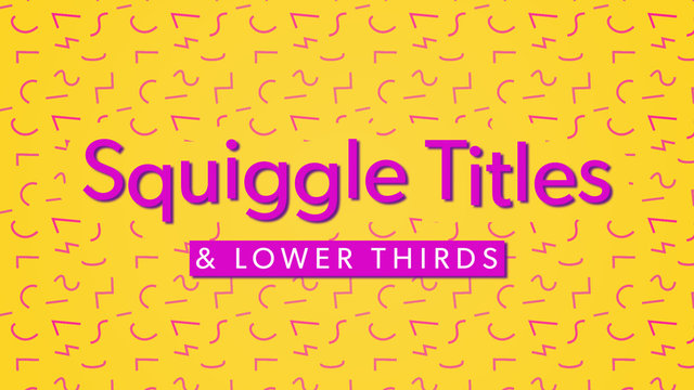 Colorful Squiggle Titles