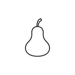 pear icon. Element of food icon for mobile concept and web apps. Thin line pear icon can be used for web and mobile