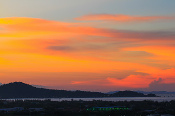 Obraz premium Beautiful sky at twilight times for background