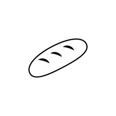 loaves of bread icon. Element of food icon for mobile concept and web apps. Thin line loaves of bread icon can be used for web and mobile