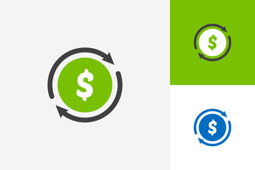 The Velocity of Money Logo Template Design Vector, Emblem, Design Concept, Creative Symbol, Icon