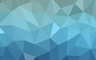 Obraz premium Light BLUE vector gradient triangles texture.