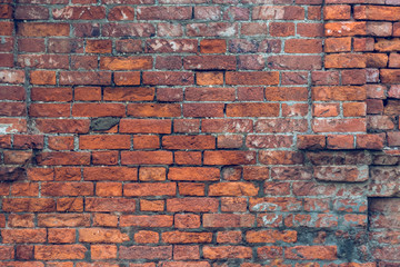 Brick old texture wall for background design