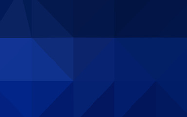 Fototapeta premium Dark BLUE vector polygon abstract backdrop.