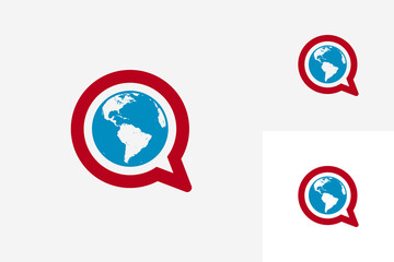 World Talk Logo Template Design Vector, Emblem, Design Concept, Creative Symbol, Icon