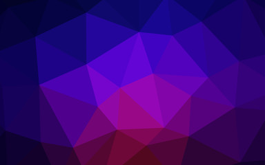 Dark Blue, Red vector abstract polygonal pattern.