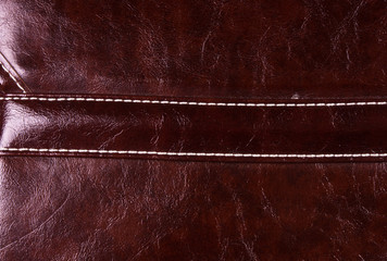 fittings on the leather hand bag