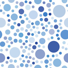 Light BLUE vector seamless texture with disks.