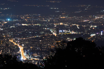 Bulgaria Sofia at night