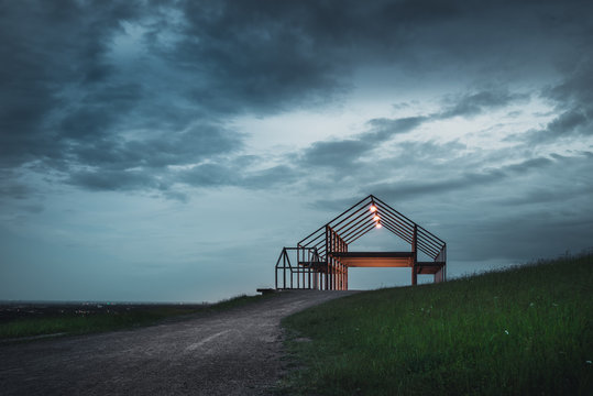 orange house