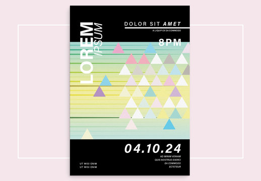 Gradient Geometric Event Flyer Layout