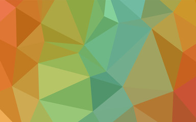 Fototapeta premium Light Green, Yellow vector abstract mosaic pattern.