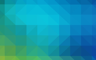 Light Blue, Green vector gradient triangles template.