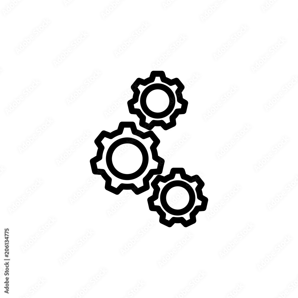 Aufkleber mechanism icon. element of science icon for mobile concept and web apps. thin line mechanism icon ca
